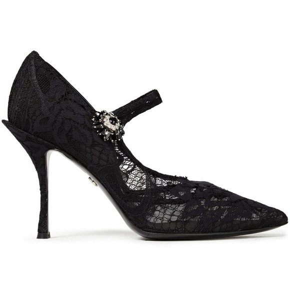 Dolce & Gabbana Lori Lace Mary Jane Pumps - Picture 1 of 5